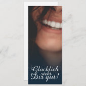 Glücklich steht Dir gut. - Blau (Voorkant / Achterkant)
