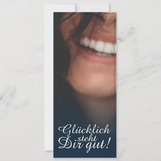 Glücklich steht Dir gut. - Blau (Voorkant)
