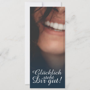 Glücklich steht Dir gut. - Blau