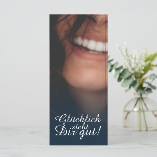 Glücklich steht Dir gut. - Blau (Staand voorkant)