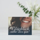 Glücklich steht Dir gut. - Blau (Staand voorkant)