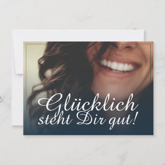 Glücklich steht Dir gut. - Blau (Voorkant)
