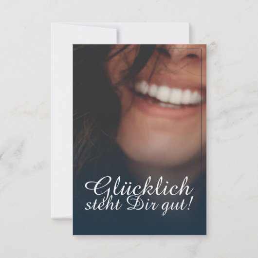 Glücklich steht Dir gut. - Blau (Voorkant)