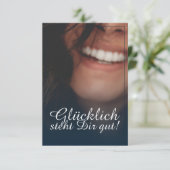 Glücklich steht Dir gut. - Blau (Staand voorkant)