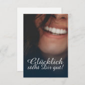 Glücklich steht Dir gut. - Blau (Voorkant / Achterkant)