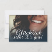 Glücklich steht Dir gut. - Blau (Voorkant)
