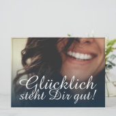 Glücklich steht Dir gut. - Blau (Staand voorkant)