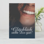 Glücklich steht Dir gut. - Blau (Staand voorkant)