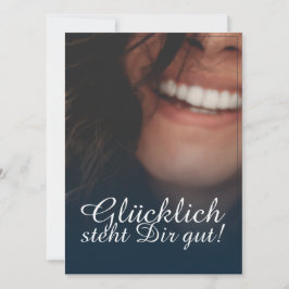 Glücklich steht Dir gut. - Blau