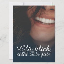 Glücklich steht Dir gut. - Blau