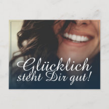 Glücklich steht Dir gut. - Blau
