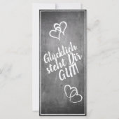 Glücklich steht Dir gut. - im Kreidetafelstil (Voorkant)