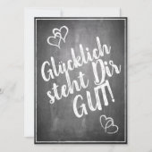 Glücklich steht Dir gut. - im Kreidetafelstil (Voorkant)