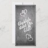 Glücklich steht Dir gut. - im Kreidetafelstil (Voorkant)