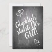 Glücklich steht Dir gut. - im Kreidetafelstil (Voorkant)
