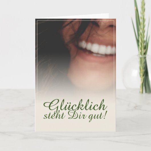 Glücklich steht Dir gut. Kaart (Voorkant)