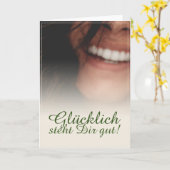 Glücklich steht Dir gut. Kaart (Gele Bloem)