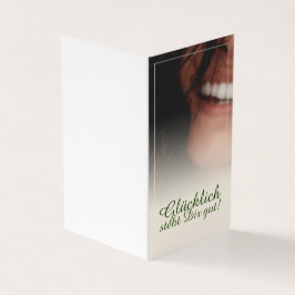 Glücklich steht Dir gut. Kaart