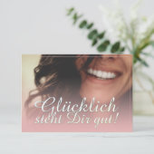 Glücklich steht Dir gut. - Rosé (Staand voorkant)