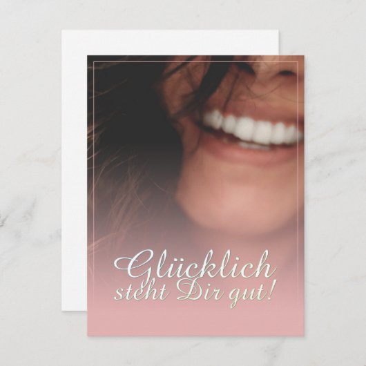 Glücklich steht Dir gut. - Rosé (Voorkant / Achterkant)