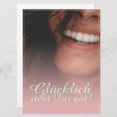 Glücklich steht Dir gut. - Rosé (Voorkant / Achterkant)