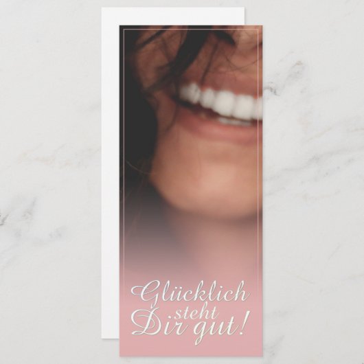 Glücklich steht Dir gut. - Rosé (Voorkant / Achterkant)