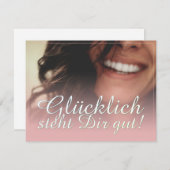 Glücklich steht Dir gut. - Rosé (Voorkant / Achterkant)