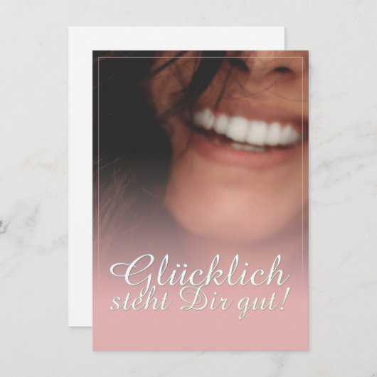 Glücklich steht Dir gut. - Rosé (Voorkant / Achterkant)