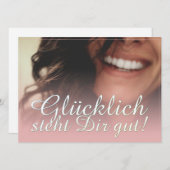 Glücklich steht Dir gut. - Rosé (Voorkant / Achterkant)