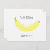 Glückliche Banane - Traurige Banane Briefkaart (Voorkant / Achterkant)
