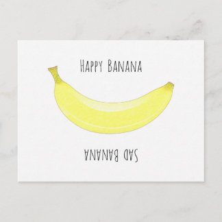 Glückliche Banane - Traurige Banane Briefkaart
