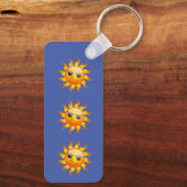 glückliche Sonne Schlüsselanhänger Sleutelhanger (Achterkant)