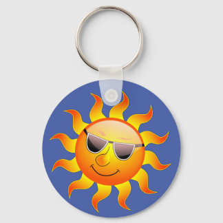 glückliche Sonne Schlüsselanhänger Sleutelhanger