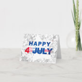 Glücklicher 4th of Juli Kaart (Voorkant)