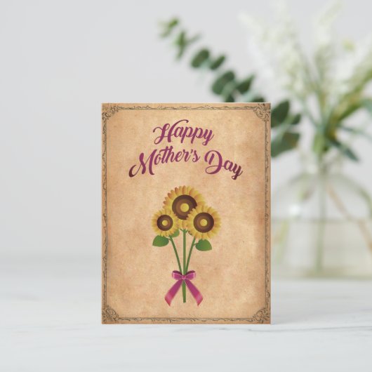 Glücklicher Muttertag  Briefkaart (Staand voorkant)