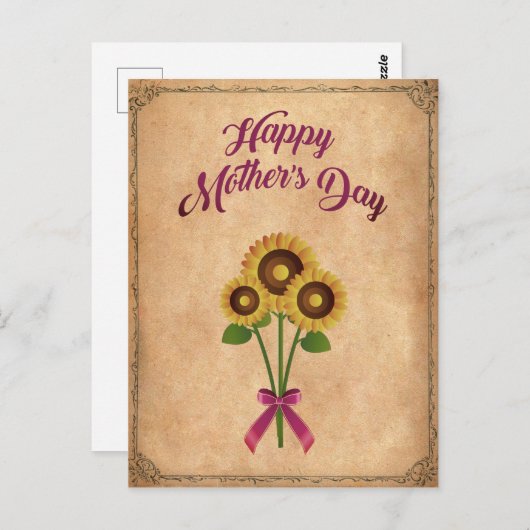 Glücklicher Muttertag  Briefkaart (Voorkant / Achterkant)