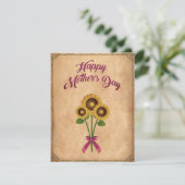 Glücklicher Muttertag Vintage Feestdagenkaart (Staand voorkant)