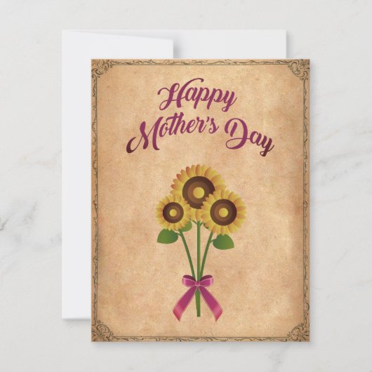 Glücklicher Muttertag Vintage Feestdagenkaart (Voorkant)
