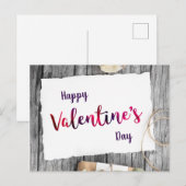 Glücklicher Valentinstag Briefkaart (Voorkant / Achterkant)