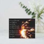 Glückliches en gesundes neues Jahr! Briefkaart (Staand voorkant)