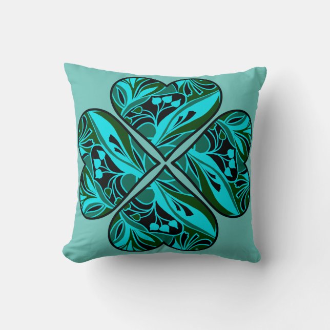 Glückliches Kleeblatt  Kussen (Voorkant)