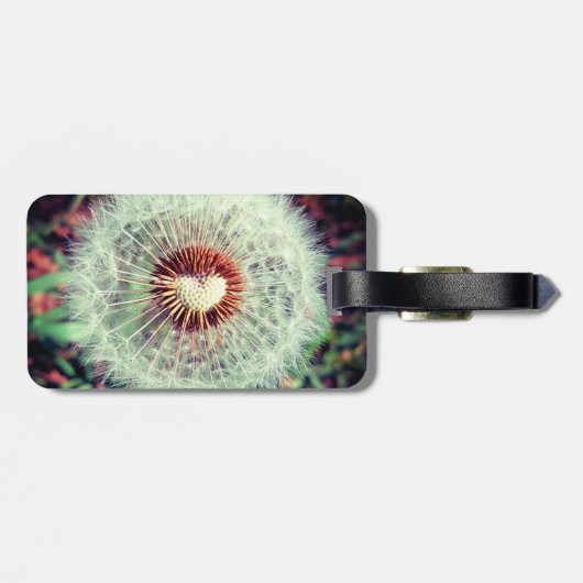 Glücksbringer Löwenzahn Bagagelabel (Achterkant horizontaal)