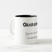 Glückschmerz Tweekleurige Koffiemok (Voorkant links)