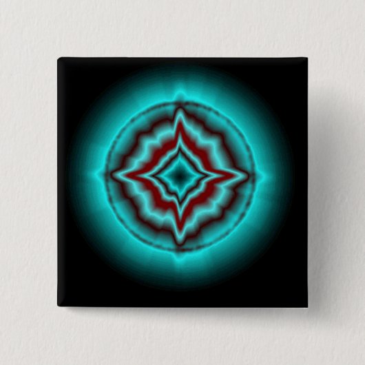 Glückssterne auf schwarz vierkante button 5,1 cm (Voorkant)
