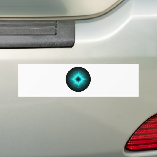 Glückssterne mintgrün schwarz Artdeco Bumpersticker (Op auto)