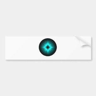 Glückssterne mintgrün schwarz Artdeco Bumpersticker