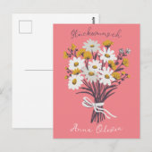 Gluckwunsch Geburtstag Personalisiert Ihr Name  Briefkaart (Voorkant / Achterkant)