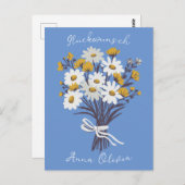 Gluckwunsch Geburtstag Personalisiert Ihr Name  Briefkaart (Voorkant / Achterkant)