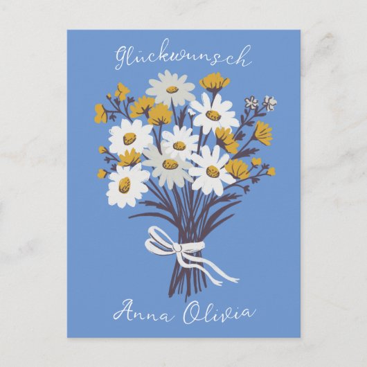 Gluckwunsch Geburtstag Personalisiert Ihr Name  Briefkaart (Voorkant)