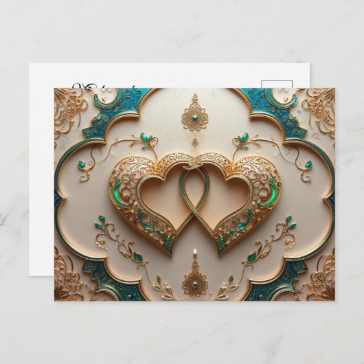 Glückwunsch Postkarte Mabrouk Briefkaart (Voorkant / Achterkant)